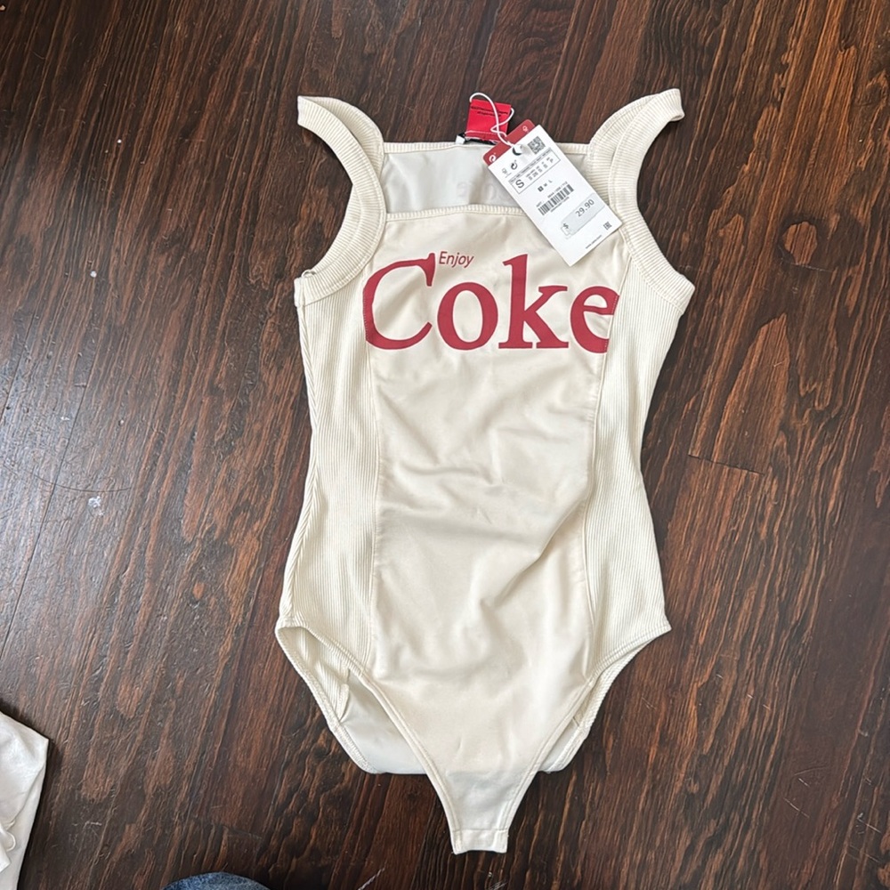 Zara Coca Cola “coke”  bodysuit